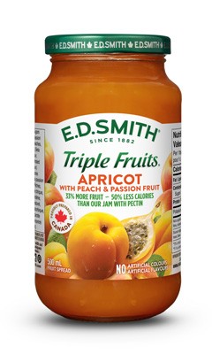 E.D.SMITH TRIPLE FRUITS®  Apricot Peach Passion Fruit Spread