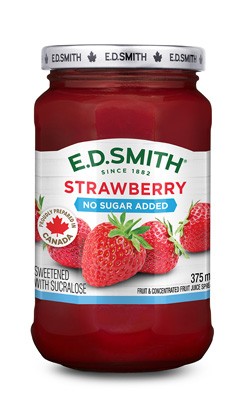 E.D.SMITH No Sugar Added Strawberry Fruit Spread