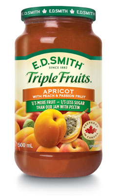 E.D.SMITH TRIPLE FRUITS Apricot Peach Passion Fruit Spread