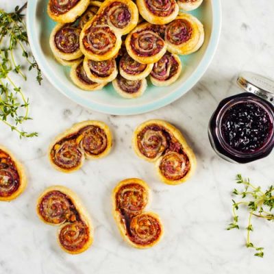 Black Currant And Goat Cheese Palmiers