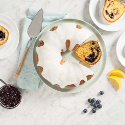 Blueberry & Lemon Bundt Cake With Lemon Drizzle