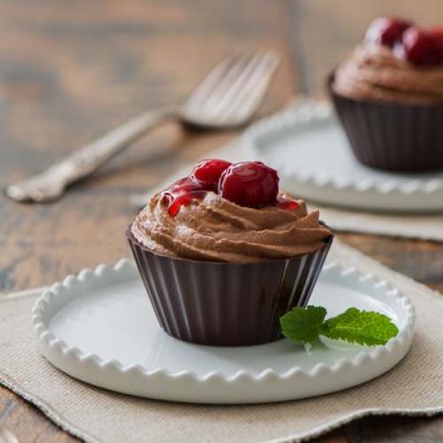 Decadent Cherry & Chocolate Mousse Cups