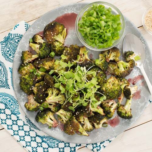 Sweet And Spicy Roasted Broccoli Florets