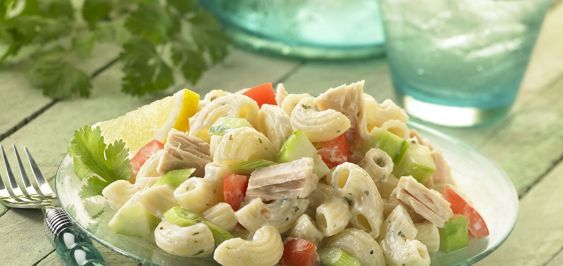 Ridged-Elbows-Gar-Tuna-Mac-Salad-1800x850 Market Vegetable Macaroni Salad with Tuna