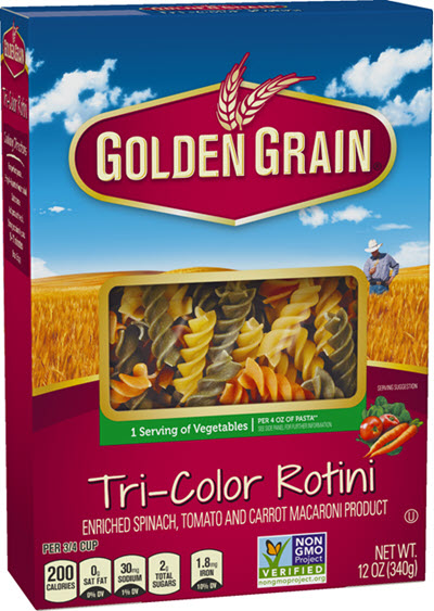 Tri-Colored-Rotini-GG 100% Semolina Tri-Color Rotini
