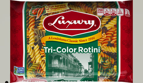 Luxury-Tri-Colored-Rotini-485 100% Semolina Tri-Color Rotini