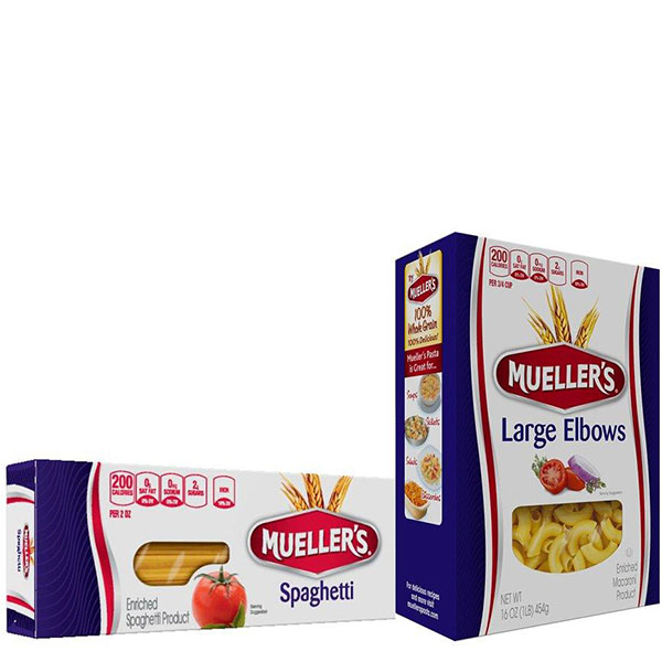 muellers spaghetti and elbow boxes of pasta