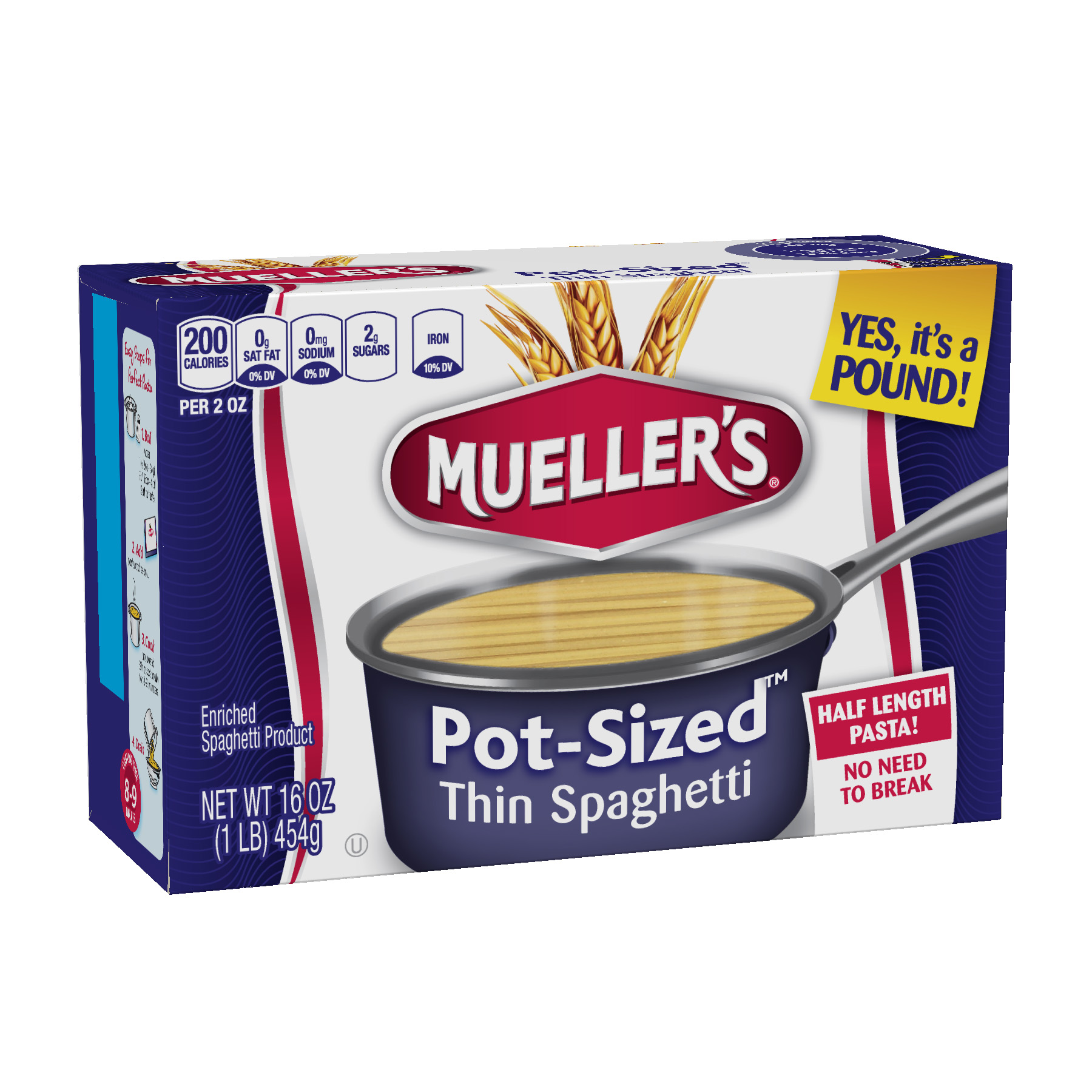thin spaghetti pot-sized from muellers no need to break