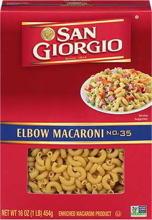 box of elbow macaroni