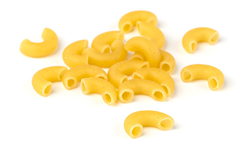 pile of elbow macaroni