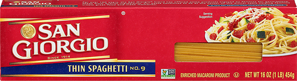 box of thin spaghetti